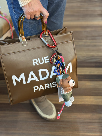 Teddy Charm llavero para bolso verde Rue Madam Paris