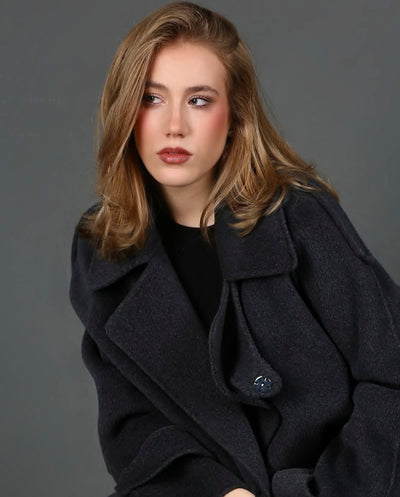 Abrigo Cashmere antracita JJ209 Glox