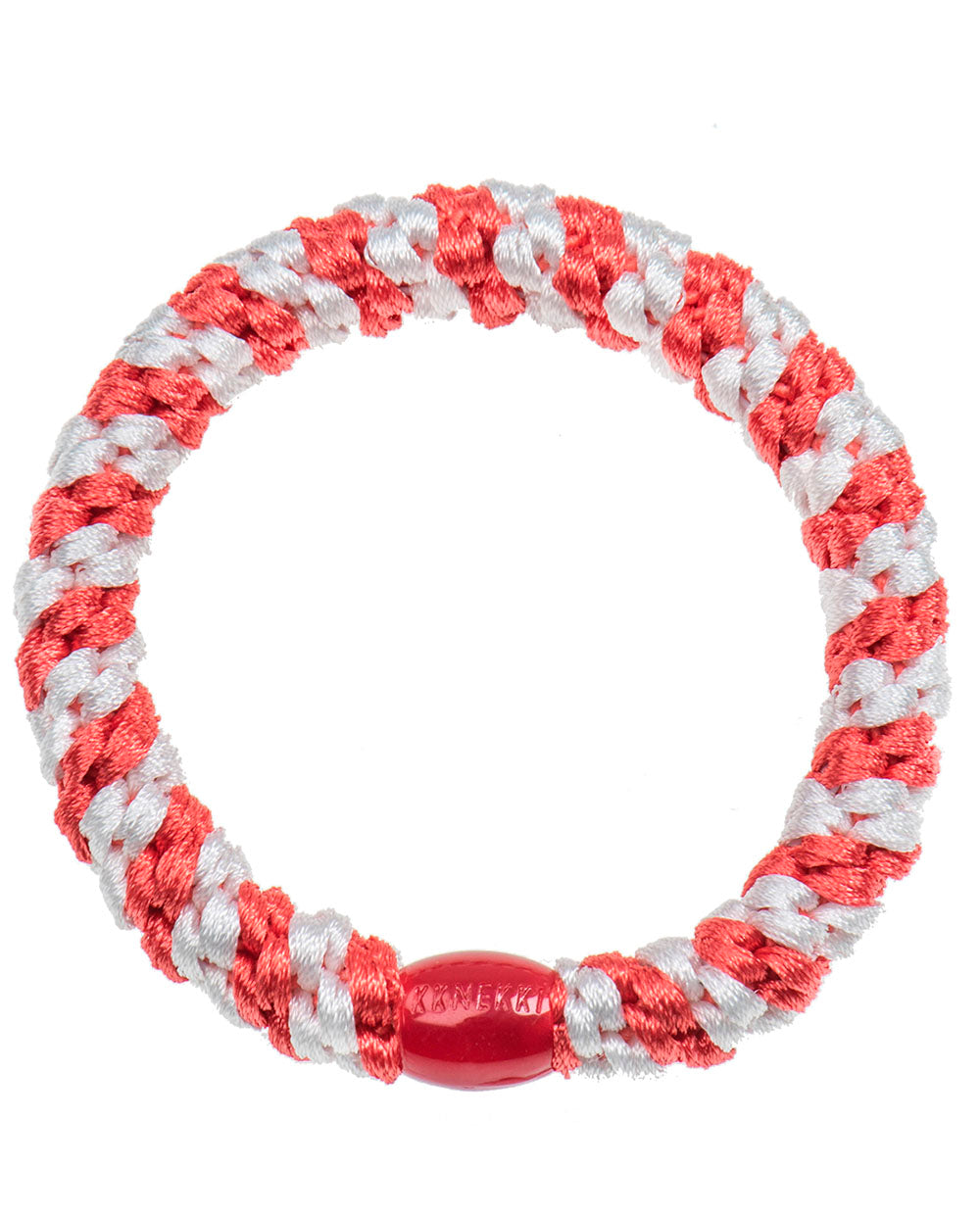 Goma pelo Kknekki Rayas coral blanco