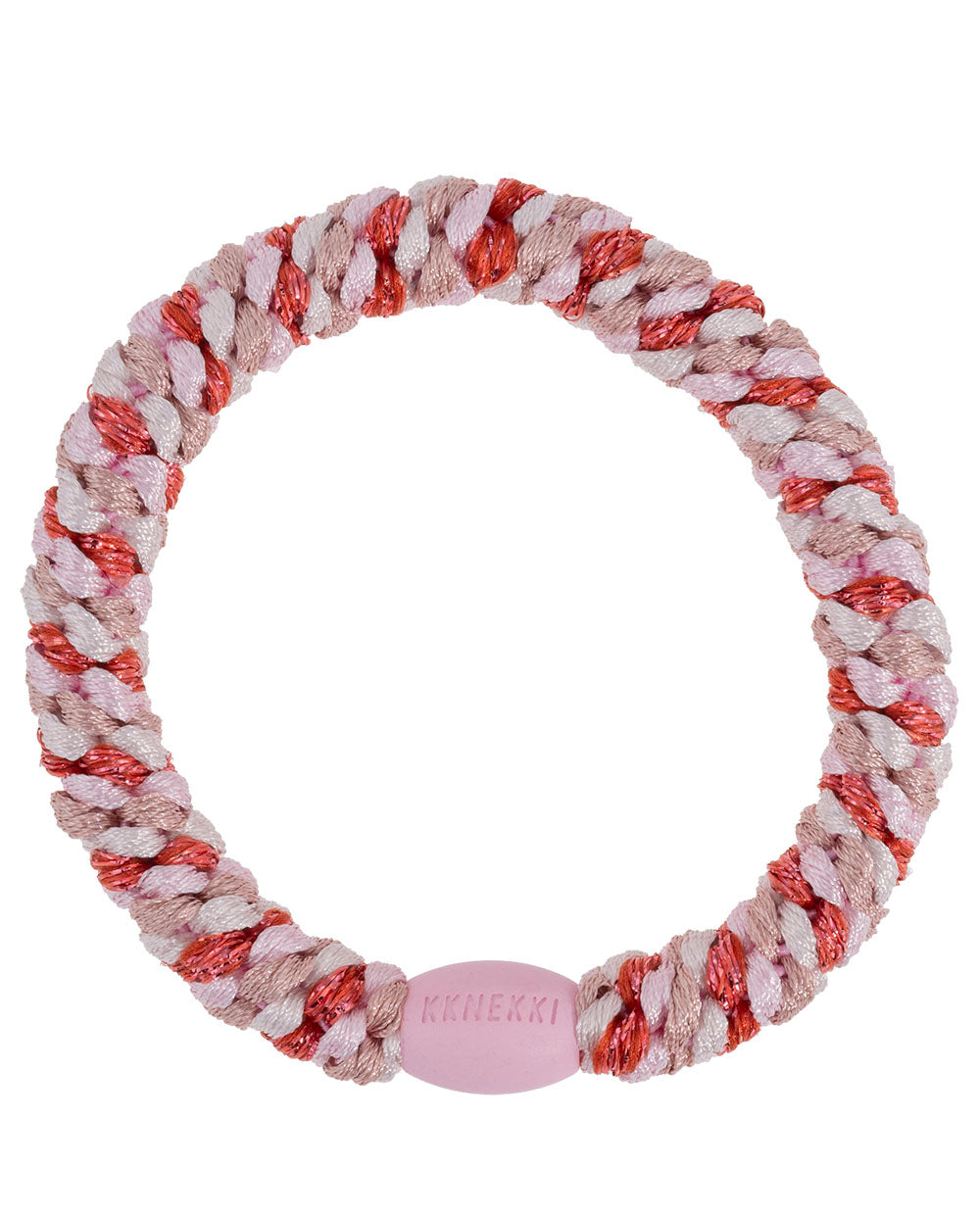 Goma pelo Kknekki mezcla rojo-rosa glitter