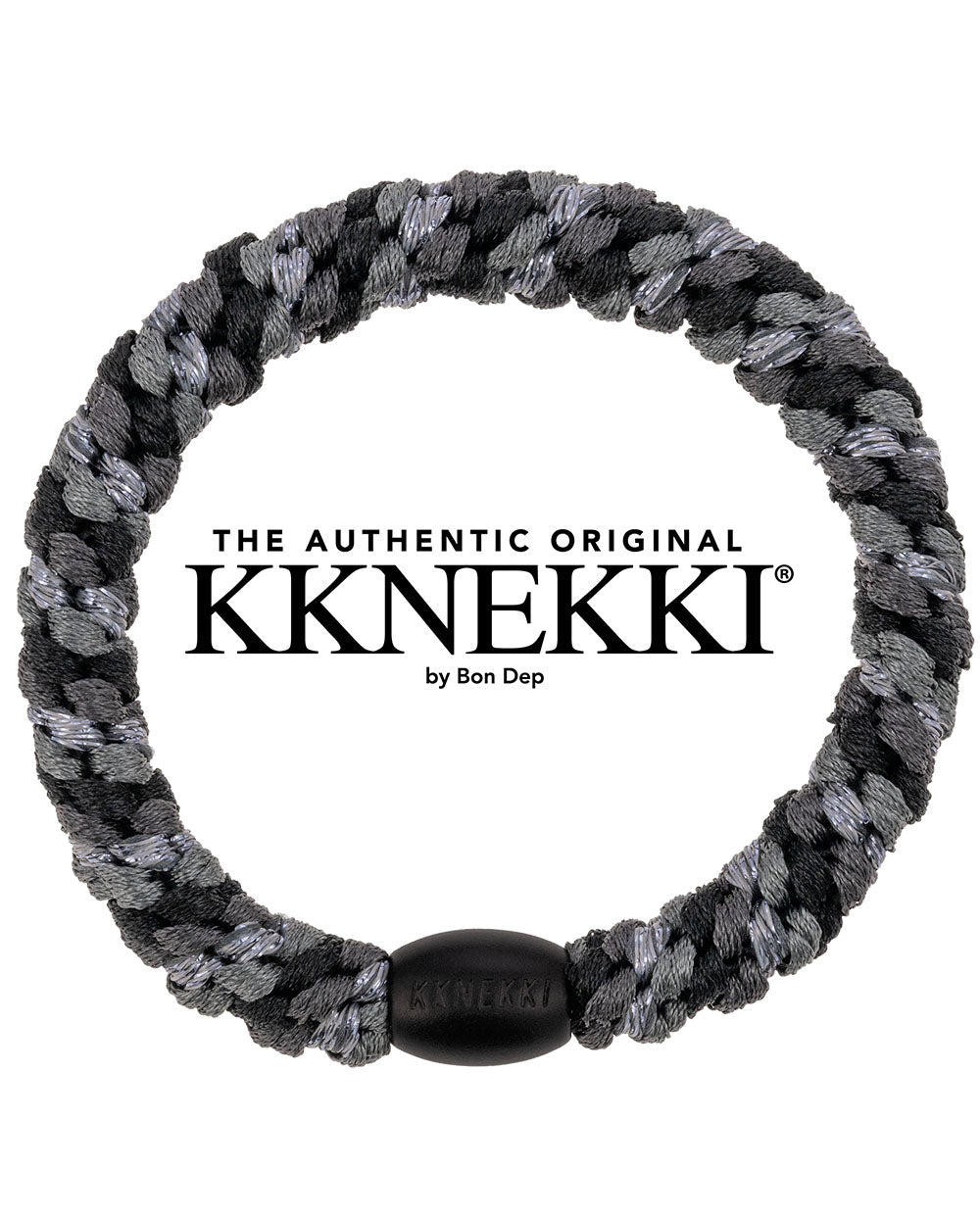 Goma pelo Kknekki mix glitter gris carbón