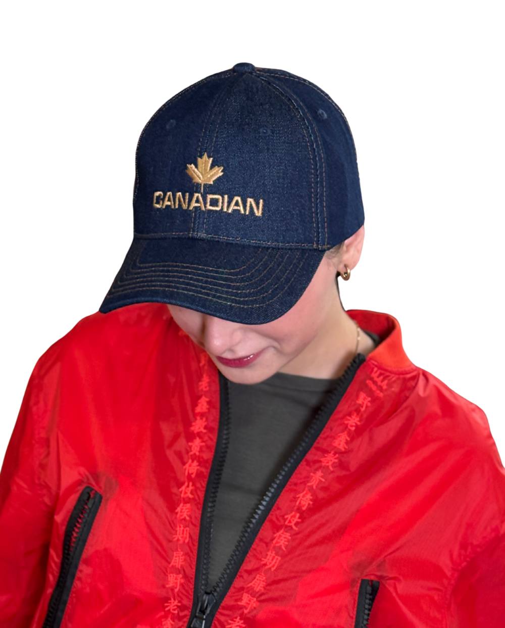 Gorra Visera  Baloncesto bordado denim Canadian