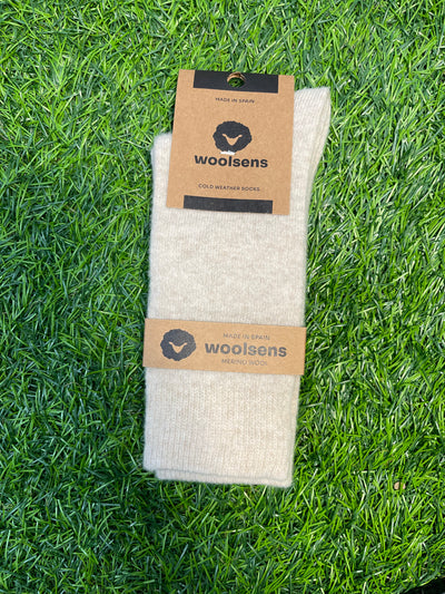 Meias de lã merino Oslo Ecru Woolsens