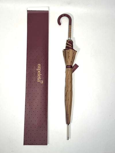 Paraguas funda tachuelas beige lunares Ezpeleta