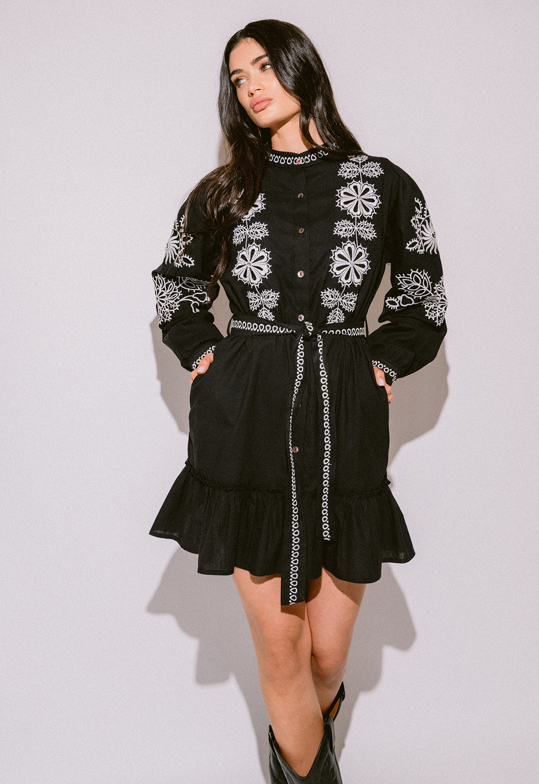 Vestido corto Verona Black&white Piti Cuiti