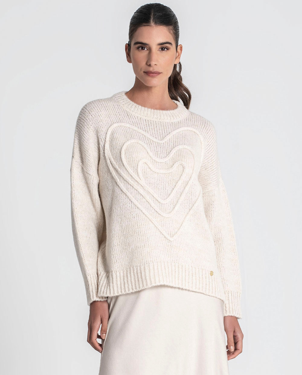 Jersey corazones crudo Rüga 