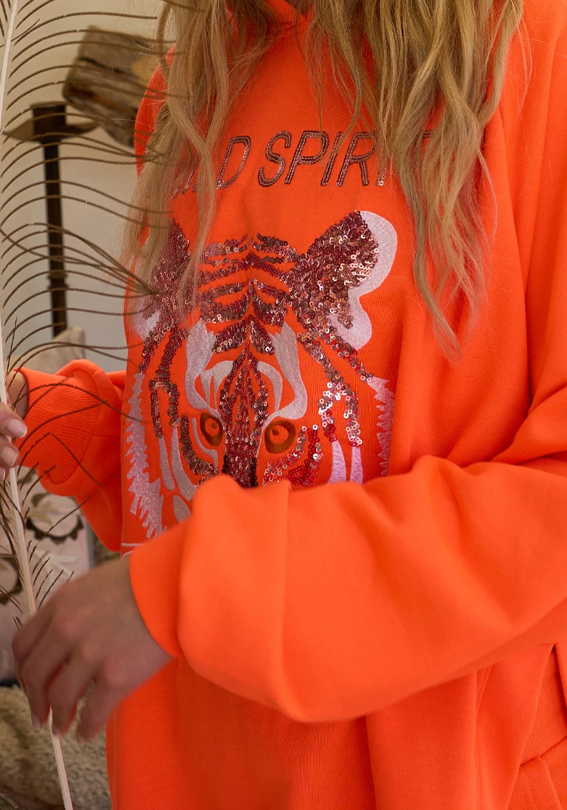 Sudadera Tiger naranja Miss Goodlife