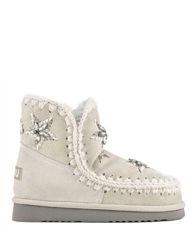 MOU Eskimo 18 gris estrellas lana y pedrería silver birch