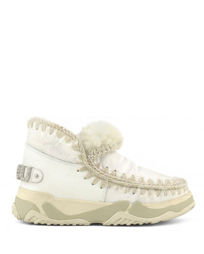 MOU Eskimo trainer rhinestones logo blanco