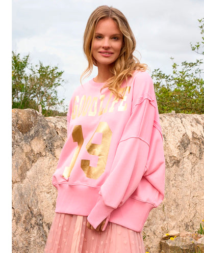 Sudadera oversized Goodlife rosa