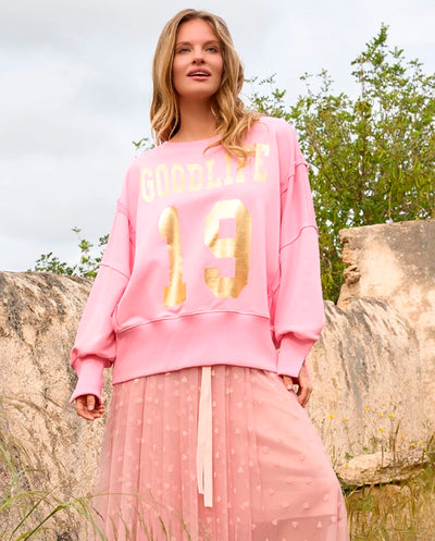 Sudadera oversized Goodlife rosa