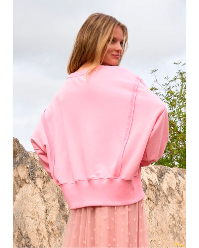 Sudadera oversized Goodlife rosa