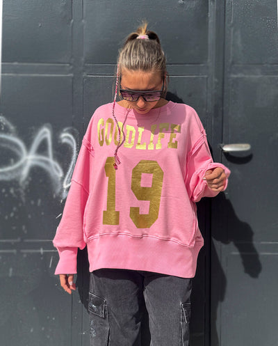 Sudadera oversized Goodlife rosa