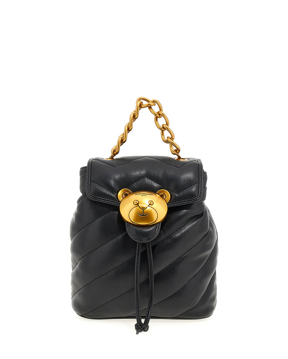 Mochila Puffy negra Rue Madam Paris