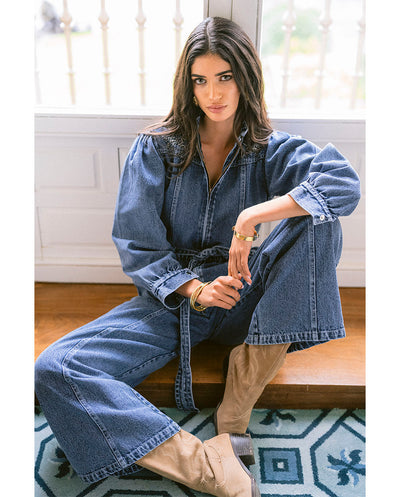 Mono denim Floral cosmos Piti Cuiti