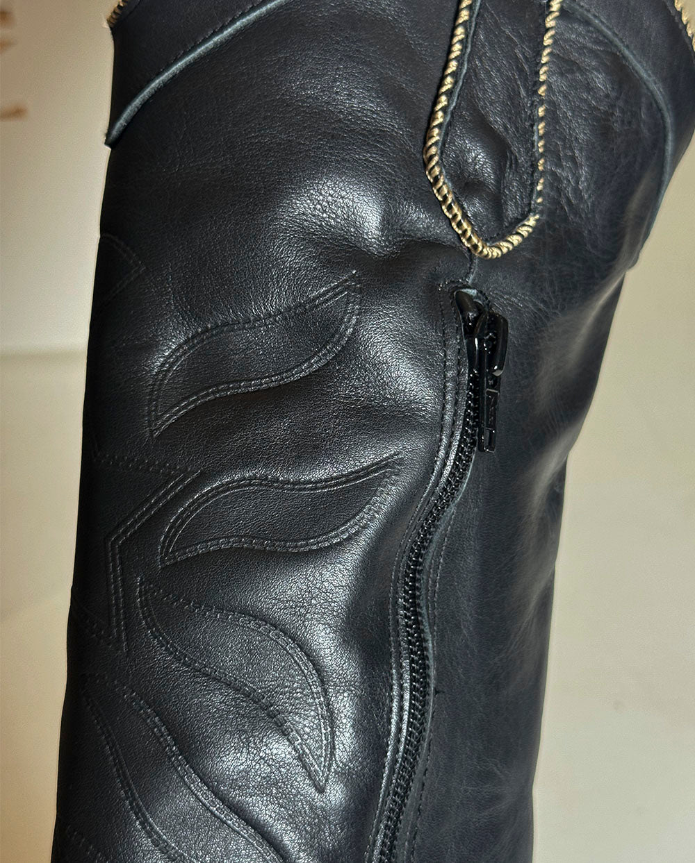 Bota Sauvage negro estrella Nemonic