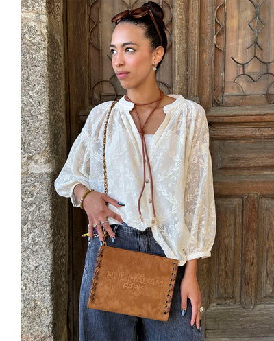 Saco de compras revermont Vermont conhaque Rue Madam Paris