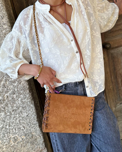 Saco de compras revermont Vermont conhaque Rue Madam Paris