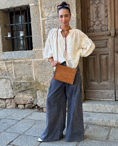 Saco de compras revermont Vermont conhaque Rue Madam Paris