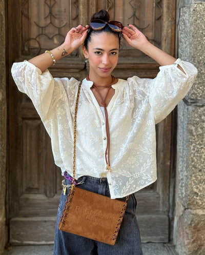 Saco de compras revermont Vermont conhaque Rue Madam Paris
