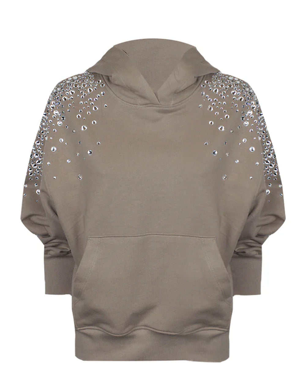 Sudadera felpa strass beige Odi et Amo