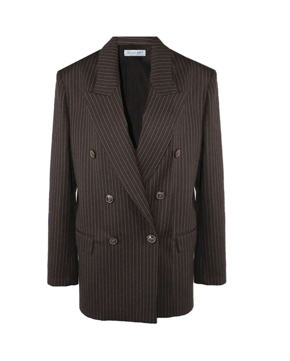 Blazer oversized de sastre marrón Odi et Amo