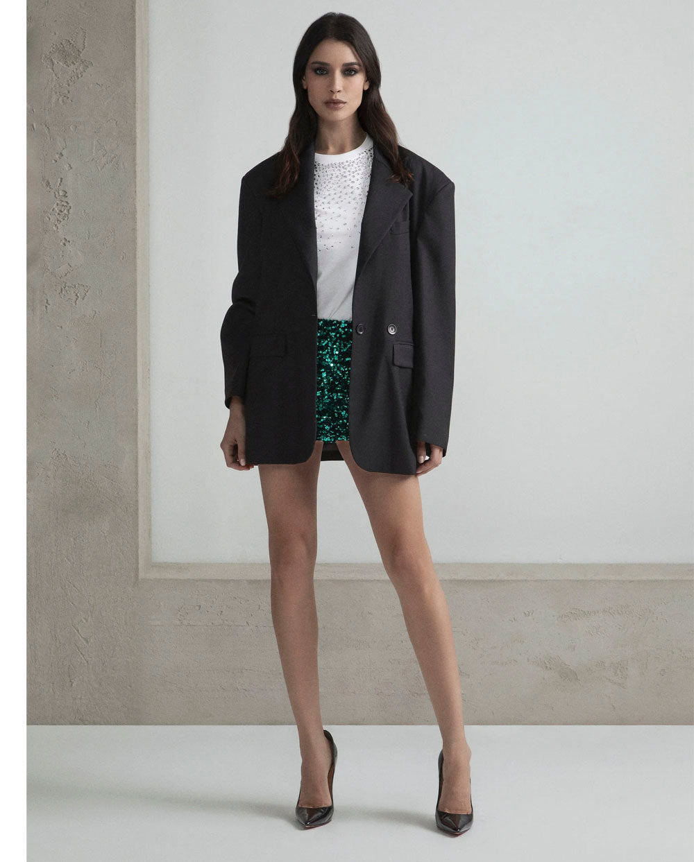 Blazer oversized negro Odi et Amo