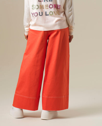 Pantalón Olivie naranja Orfeo París