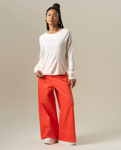 Pantalón Olivie naranja Orfeo París
