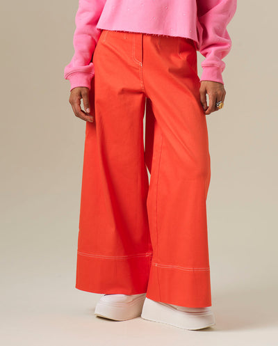 Pantalón Olivie naranja Orfeo París