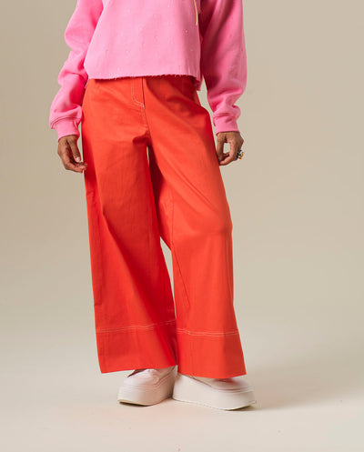 Pantalón Olivie naranja Orfeo París