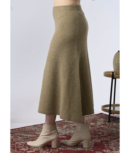 Falda Maille beige Orfeo París