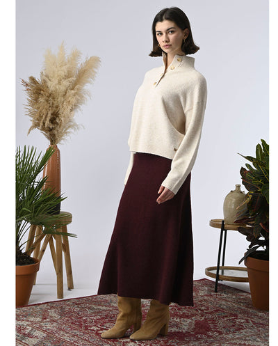 Falda Maille burdeos Orfeo París