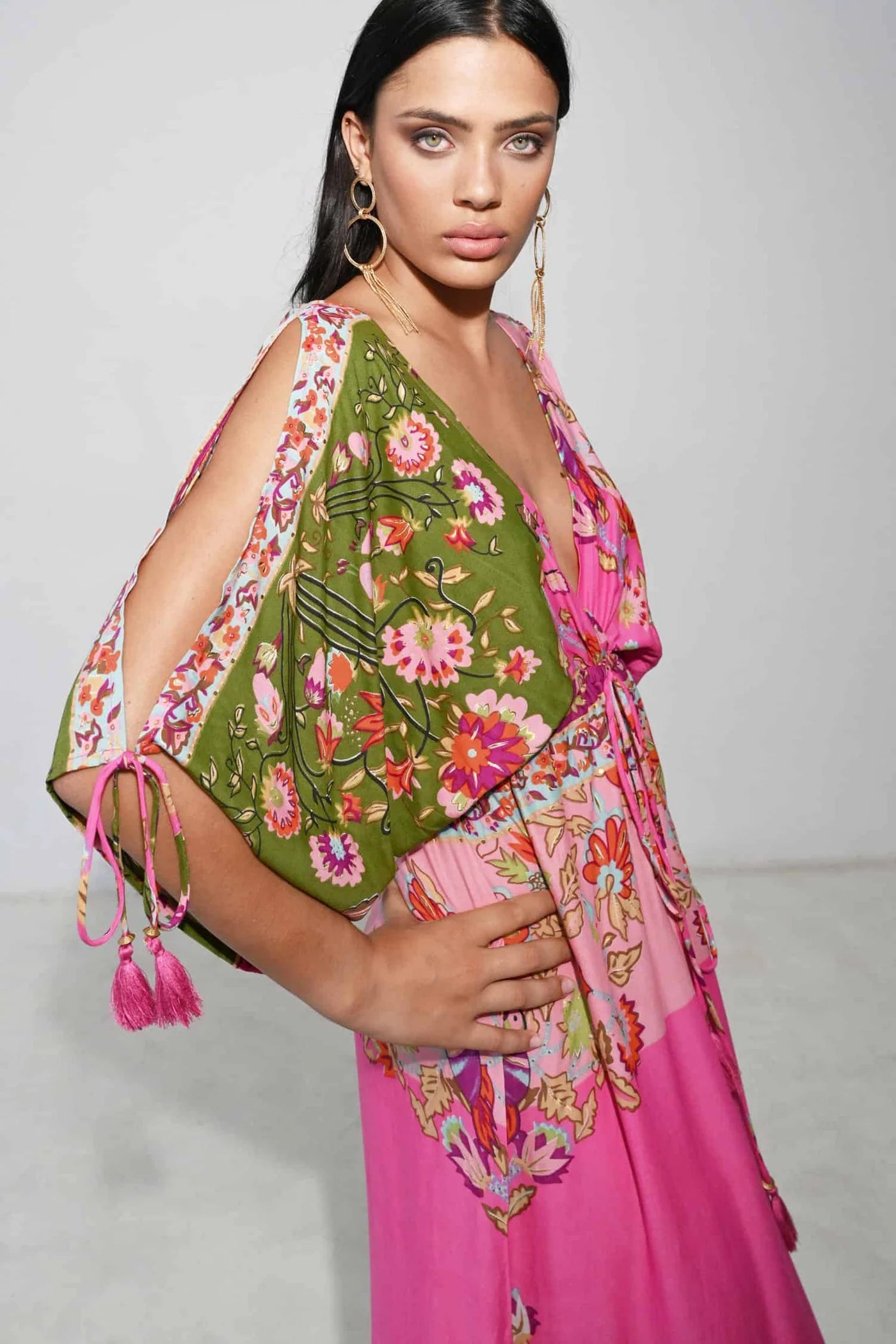 Vestido largo Marrakesh star rosa Piti Cuiti