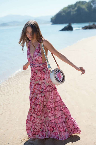 Vestido largo Multifuncional rosa Piti Cuiti