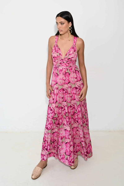 Vestido largo Multifuncional rosa Piti Cuiti