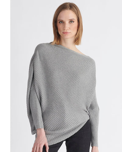 Jersey drapeado gris Paisie London