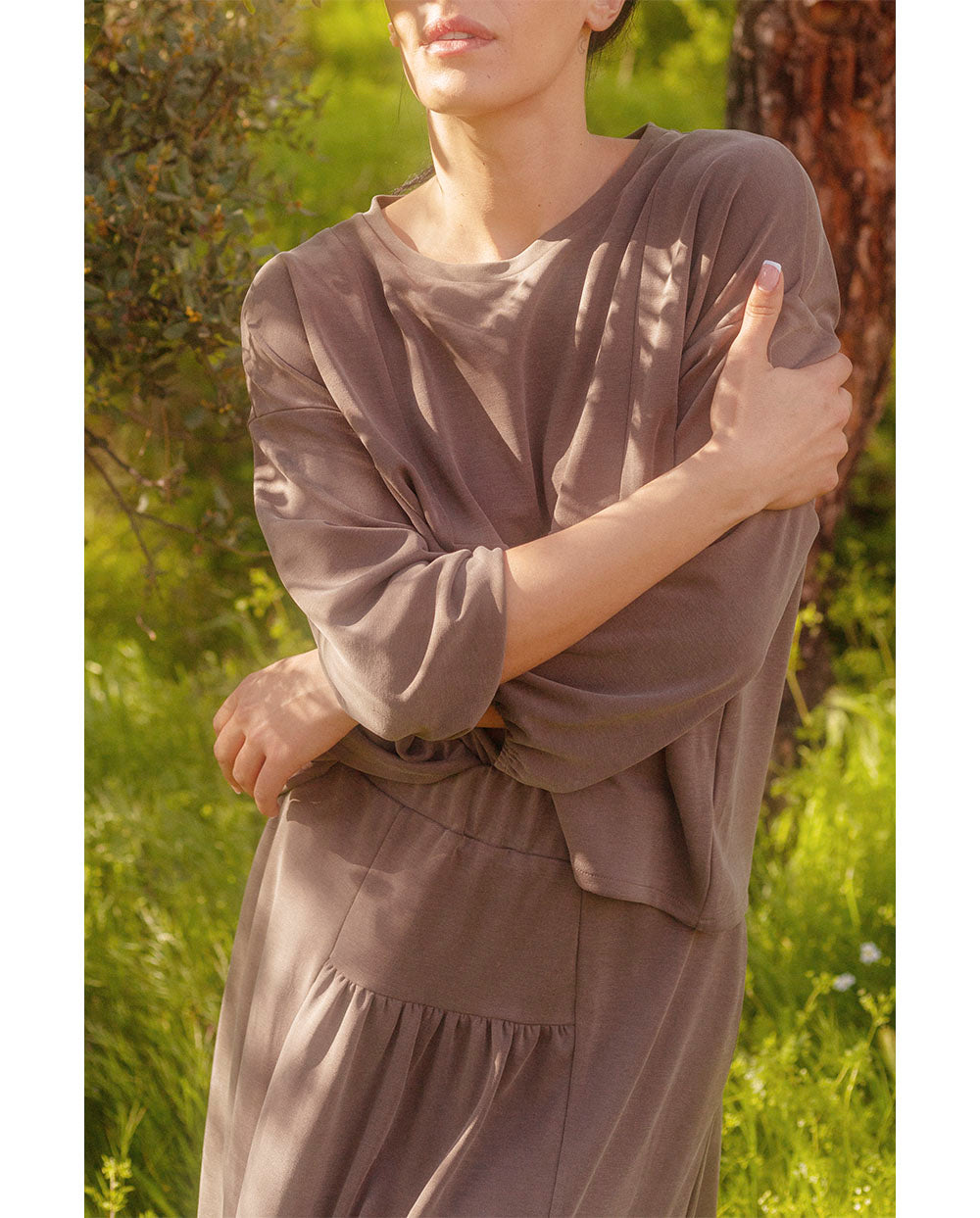 Blusa marrón PAN Producto Básico