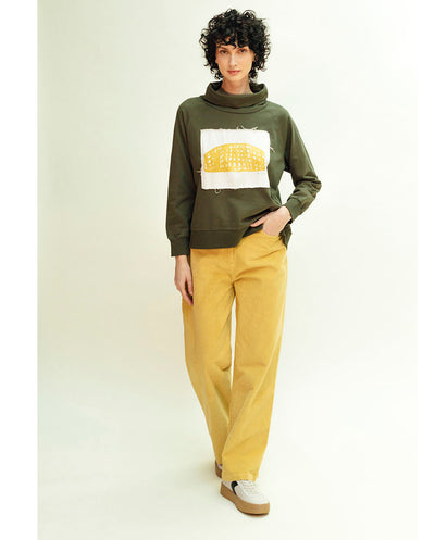 Sudadera verde Pan Producto Básico