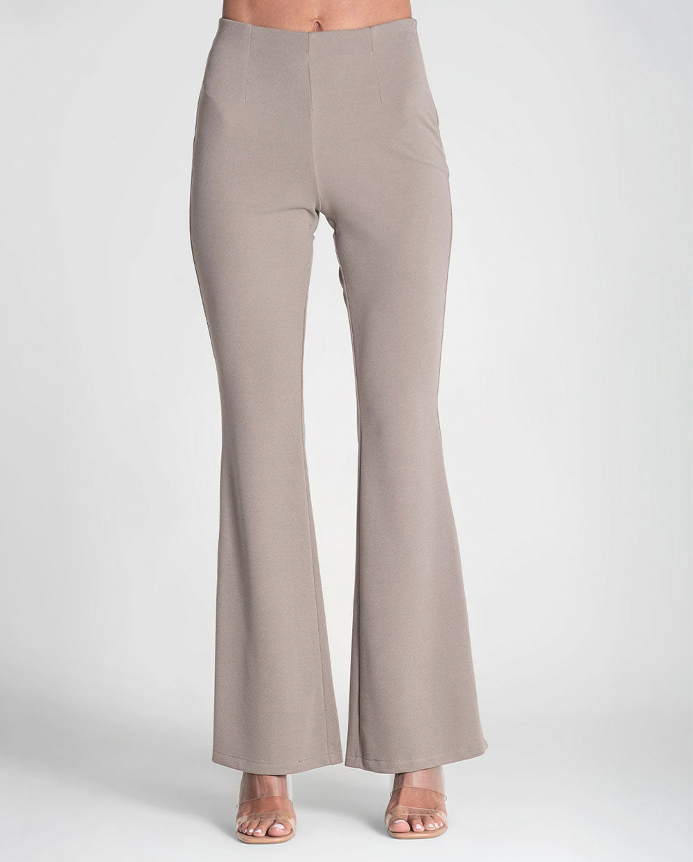 Pantalón flare estrecho topo Rüga