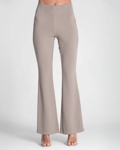 Pantalón flare estrecho topo Rüga