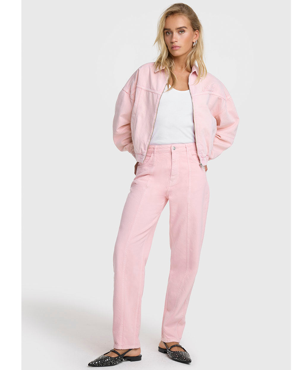 Pantalón rosa chicle Alix the label