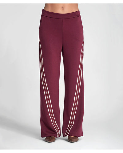 Pantalón granate raya vertical Rüga