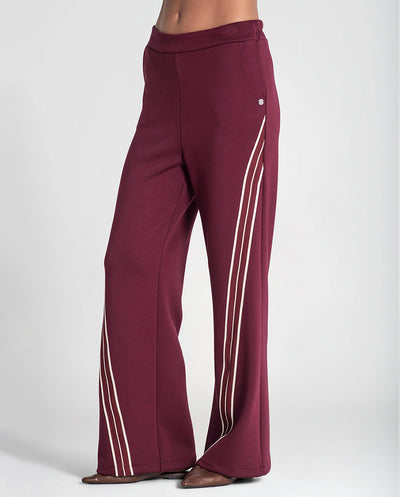 Pantalón granate raya vertical Rüga