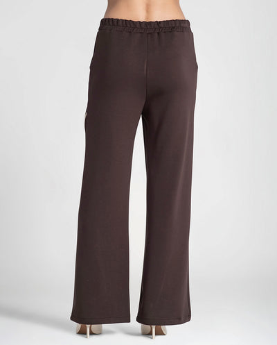 Pantalón chocolate raya vertical Rüga