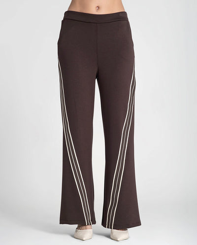 Pantalón chocolate raya vertical Rüga
