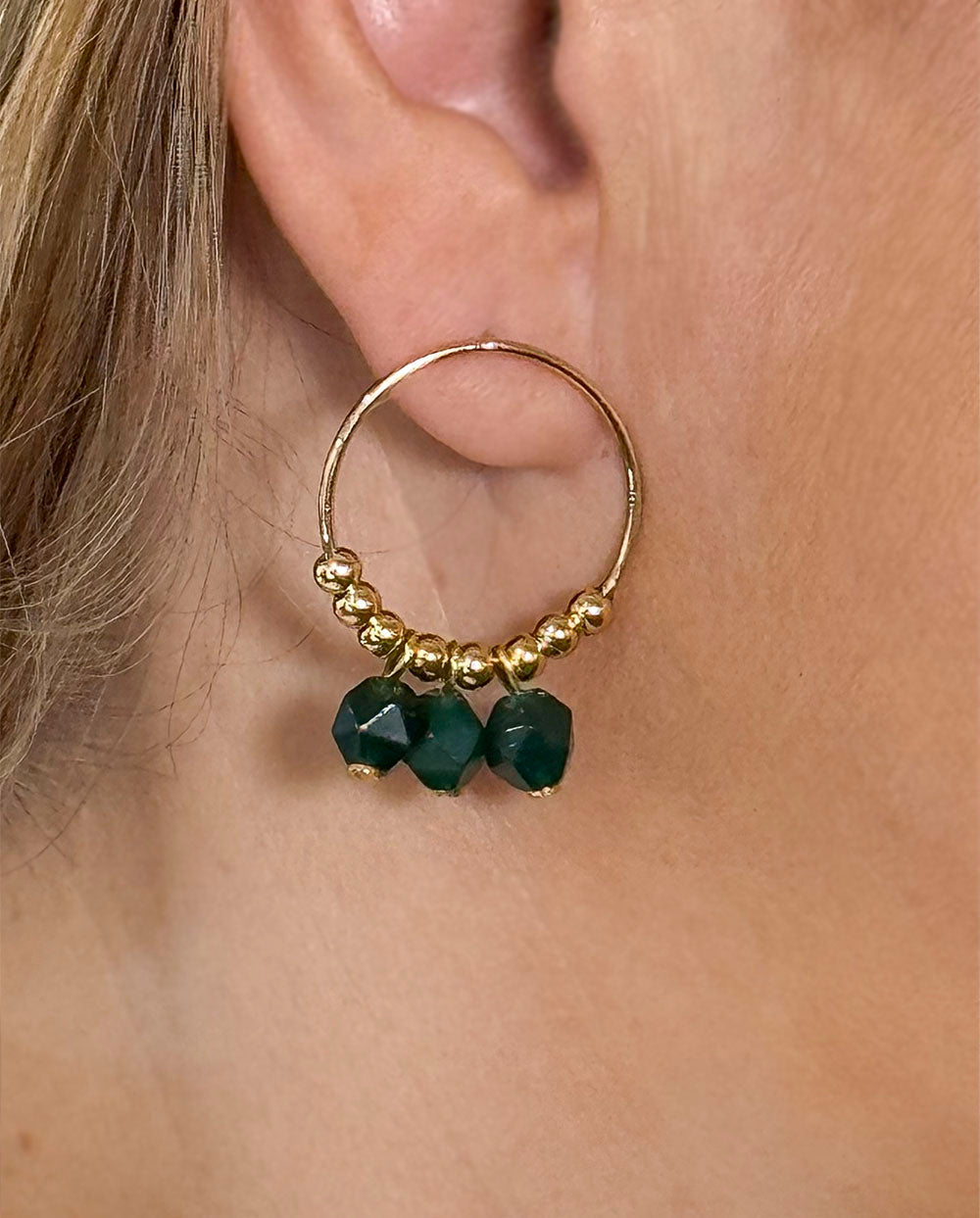 Pendientes Singapur verde Triana by C