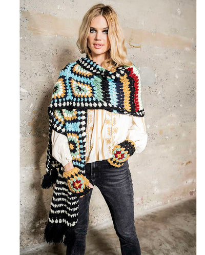 Bufanda Crochet multicolor Piti Cuiti