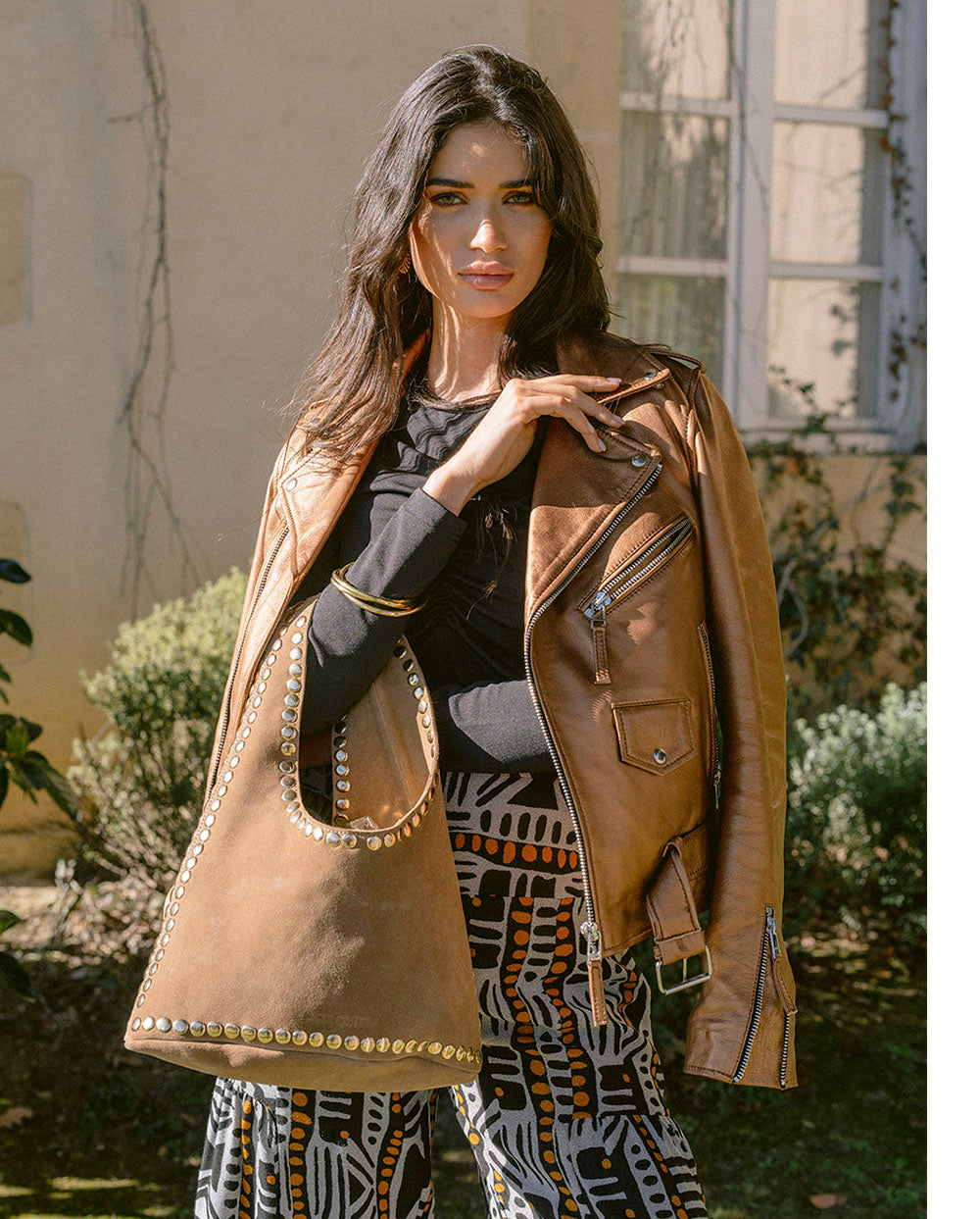 Chaqueta Biker piel cobre Piti Cuiti