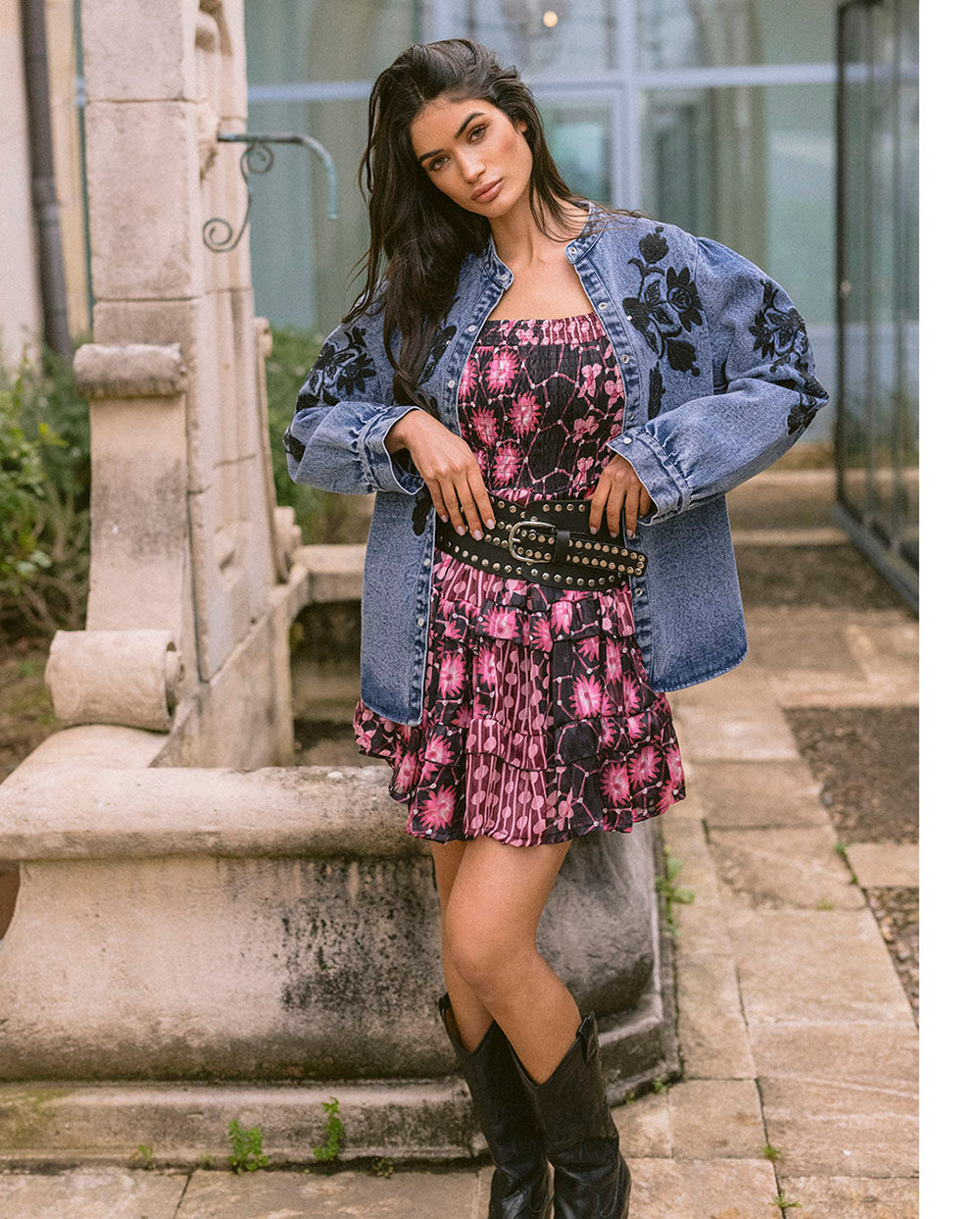 Vestido Dalia rosa Piti Cuiti
